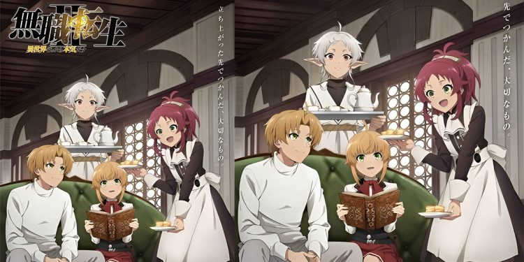 Teaser PV, Key Visual dan Tanggal Rilis Mushoku Tensei Season 2 Part 2